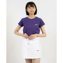 ノルディ NERDY W'S BLENK SMALL LOGO CROPPED S/S T-SHIRT (DARK PURPLE) ブレンク スモール ロゴ クロップド 半袖 Tシャツ(ダークパープル)