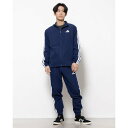 アディダス adidas メンズ クロス上下セット M 3S ウーブン トラックスーツ JC5391 (ダークブルー)