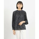 コケットコレクション COKETT COLLECTION 小花柄ブラウス (ネイビー)