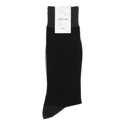 コムサメン COMME CA MEN コムサメン 足底メッシュ クルー丈ソックス （ブラック）
