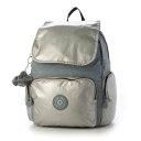 キプリング Kipling CITY ZIP S バックパック (Relaxed Grey Bl)