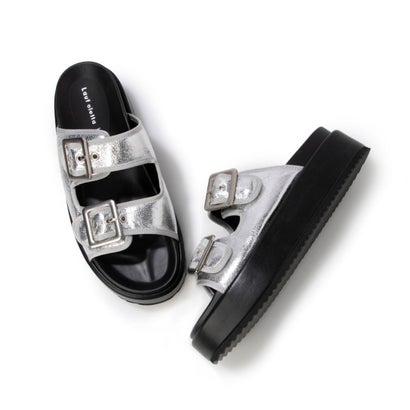 ラフオレッタ Lauf oletta プラットフォームサンダル(L114) （SILVER）