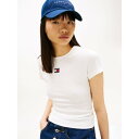 トミー ヒルフィガー TOMMY HILFIGER TJW SLIM BADGE RIB TEE (ホワイト)