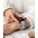 エモニーク emonique スマートウォッチバンド シリコン製【38/40/41/42/44/45/49mm対応】 (ブルー)