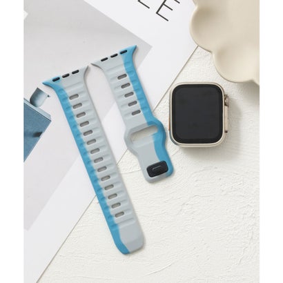 エモニーク emonique スマートウォッチバンド シリコン製【38/40/41/42/44/45/49mm対応】 （ブルー）