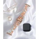 エモニーク emonique レジン製 Apple Watch Band スマートウォッチバンド【38/40/41/42/44/45/49mm対応】 (オレンジ)