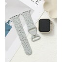 エモニーク emonique スマートウォッチバンド シリコン製【38/40/41/42/44/45/49mm対応】 (グレー)