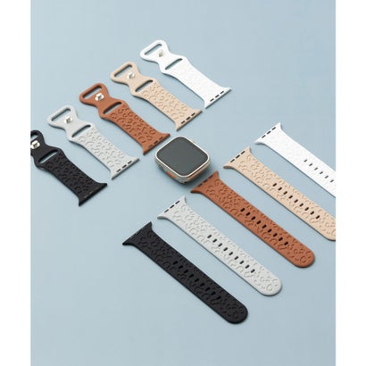 エモニーク emonique スマートウォッチバンド シリコン製【38/40/41/42/44/45/49mm対応】 （ブラック）