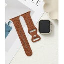 エモニーク emonique スマートウォッチバンド シリコン製【38/40/41/42/44/45/49mm対応】 (ブラウン)