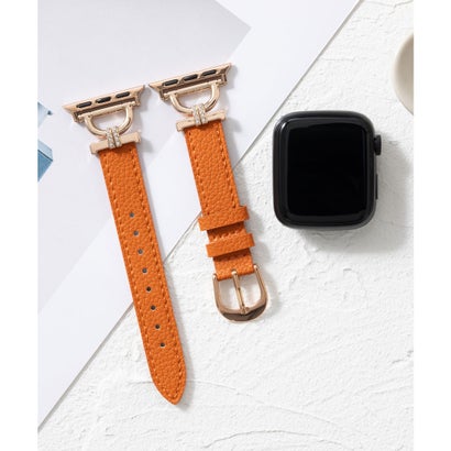エモニーク emonique 本革レザー Apple Watch Band スマートウォッチバンド【38/40/41/42/44/45/49mm対応】 (オレンジ) エモニーク emonique 本革レザー Apple Watch Band スマートウォッチバンド【38/40/41/42/44/45/49mm対応】 (オレンジ)