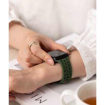 エモニーク emonique スマートウォッチバンド シリコン製【38/40/41/42/44/45/49mm対応】 （グリーン）