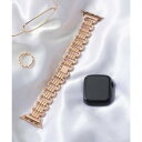 エモニーク emonique 合金 Apple Watch Band スマートウォッチバンド【38/40/41/42/44/45/49mm対応】 (ピンクゴールド)