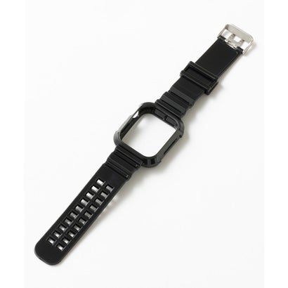 エモニーク emonique スマートウォッチバンド付きケース【38/40/41/42/44/45/49mm対応】 （ブラック）