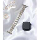 エモニーク emonique ステンレス製 Apple Watch Band スマートウォッチバンド【38/40/41/42/44/45/49mm対応】 (シル...