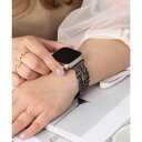 エモニーク emonique ステンレス製 Apple Watch Band スマートウォッチバンド【38/40/41/42/44/45/49mm対応】 (ブラック)