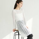 コカ coca クロシェニットワンピース (White)