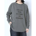 ラシュッド LASUD フロントロゴスウェットシャツ (グレー)(4)