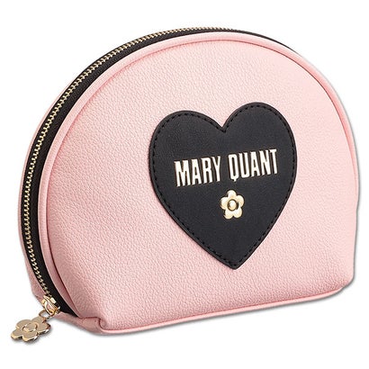 マリークヮント MARY QUANT ロゴインザハート ラウンドポーチL （ピンク）のサムネイル