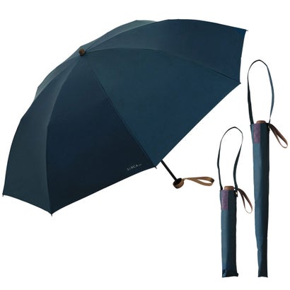【Wpc.公式】日傘 2WAY仕様 大きい SiNCA MINI 60 8K 60cm 完全遮光 遮熱 晴雨兼用 UVカット 大きめ 折りたたみ傘 長傘 メンズ レディース 折り畳み 傘（ネイビー）