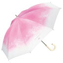 【Wpc.公式】日傘 旅する喫茶×Wpc. クリームソーダパラソル 完全遮光 遮熱 晴雨兼用 長傘 (ピンク)