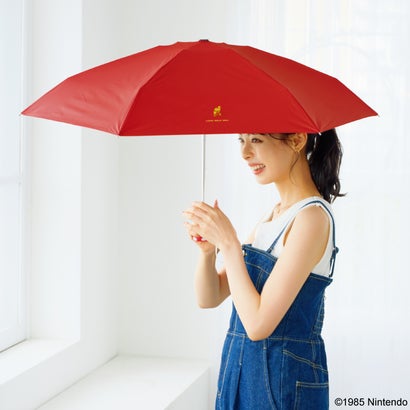 【Wpc.公式】日傘 遮光タイニー スーパーマリオブラザーズ 軽量 完全遮光 遮熱 晴雨兼用 折りたたみ (レッド(マリオ))