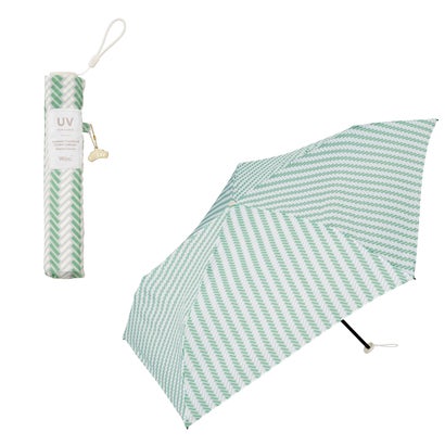 【Wpc.公式】雨傘 超軽量 大きめ ジャパニーズトラディショナルカラーズアンブレラ ミニ 55cm 和風 大きい 傘 折りたたみ 折り畳み レディース (グリーン)