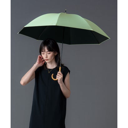 【Wpc.公式】日傘 遮光ノーブルベーシック 55cm 大きい 完全遮光 遮熱 晴雨兼用 長傘 （グリーン）