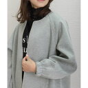 リベル モア libelle more ダンボールポンチ ノーカラーギャザーブルゾン (モクグレー)