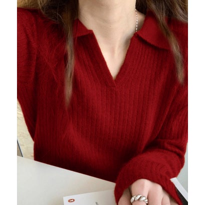 ガーリードール Girly Doll ニット・セーター （ボルドー）