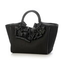カシェリエ CACHELLIE C8642 CANVAS*RIBBON TOTE (ブラック)