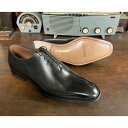 レザーソール 360°フルマッケイ製法 ホールカット・ワンピース・プレーン DEUS (ブラック)