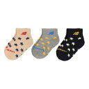 ニューバランス New Balance 靴下 キッズ ボーイズ3Pソックス LAS55648 new balance 3足セット (ネイビー)
