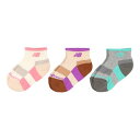 ニューバランス New Balance 靴下 キッズ ガールズ3Pソックス LAS55649 new balance 3足セット (パープル)