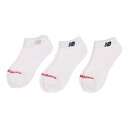 ニューバランス New Balance 靴下 メンズ レディース ショートレングス3Pソックス LAS55636 new balance 3足セット (ホワイト...