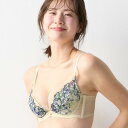 アモスタイル バイ トリンプ AMOSTYLE BY Triumph チャーミングラマー スリムライン DeepV ブラジャー ハーバルガーデン(B、C、Dサイズ)AMST1499 WHU JX (ホワイト)