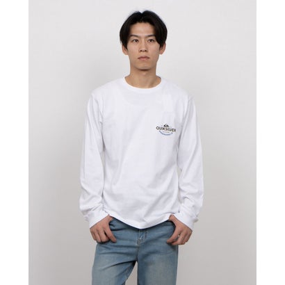 クイックシルバー QUIKSILVER メンズ サーフ 長袖Tシャツ TYPED OUT LT QLT251002 （WHT）