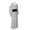 マーサ MARTHA ダルメシアン肩開きワンピース (ホワイト)