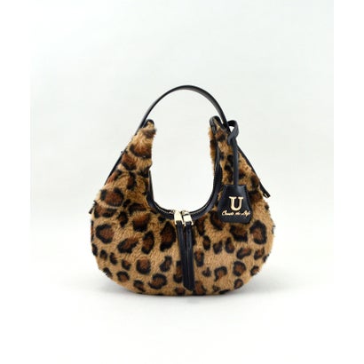 ユー U Meringue croissant【メレンゲ クロワッサン】ワンハンドルバッグ（レオパード）