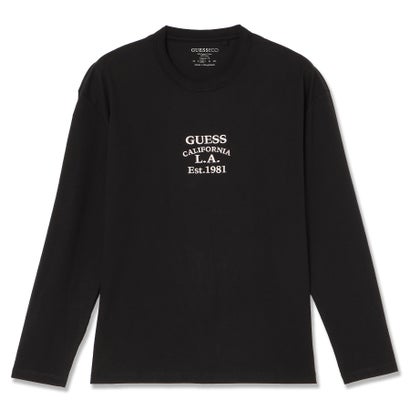 ゲス GUESS LS Cn Over Embro Tee (JBLK)