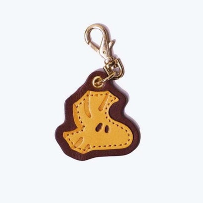 スヌーピーレザーコレクション SNOOPY Leather Collection 小さな革工房 栃木レザー チャーム ウッドストック (CHOCO)