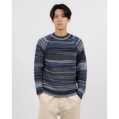 ユナイテッド カラーズ オブ ベネトン UNITED COLORS OF BENETTON. マルチカラーボーダークルーネック..