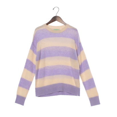 ユナイテッド カラーズ オブ ベネトン UNITED COLORS OF BENETTON. 起毛クルーネックボーダーニット・セーター （654）