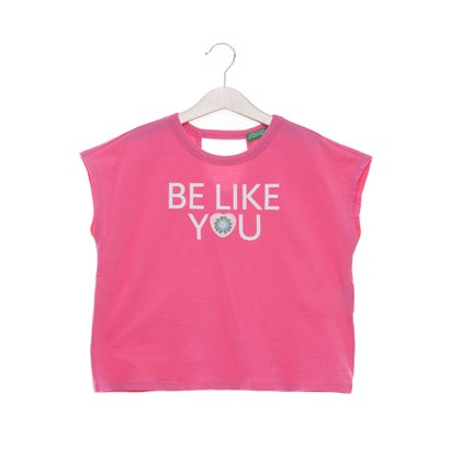 ユナイテッド カラーズ オブ ベネトン UNITED COLORS OF BENETTON. キッズコットンノースリーブTシャツ..