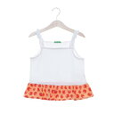 ユナイテッド カラーズ オブ ベネトン UNITED COLORS OF BENETTON. キッズフリル丈切り替えタンクトップG (101)