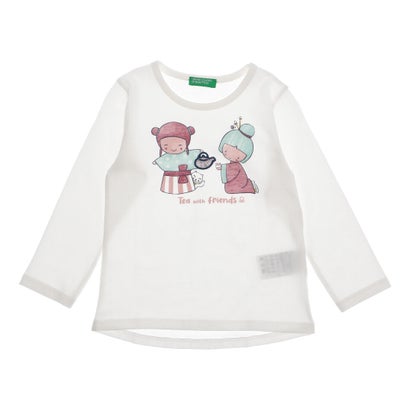 ユナイテッド カラーズ オブ ベネトン UNITED COLORS OF BENETTON. キッズキャラクタープリントラウン..