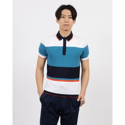 ユナイテッド カラーズ オブ ベネトン UNITED COLORS OF BENETTON. コットンニットビッグボーダーポロシャツ (901)