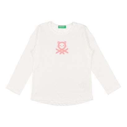ユナイテッド カラーズ オブ ベネトン UNITED COLORS OF BENETTON. キッズアニマルモチーフロゴ長袖Tシ..