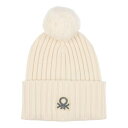 ユナイテッド カラーズ オブ ベネトン UNITED COLORS OF BENETTON. ロゴ・リブニット帽 (000)