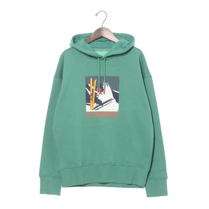 ユナイテッド カラーズ オブ ベネトン UNITED COLORS OF BENETTON. ウィンターデザインフロントプリントスウェットフードパーカー (00...