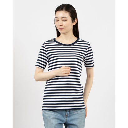 ユナイテッド カラーズ オブ ベネトン UNITED COLORS OF BENETTON. ブランドロゴ刺繍入り先染めクルー..